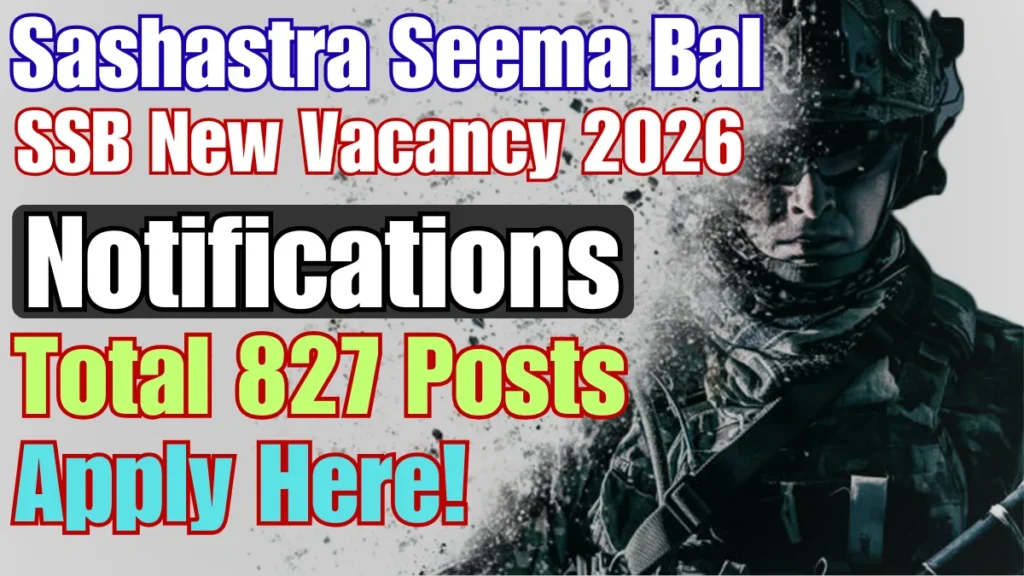 SSB Constable Tradesman Online Form 2026 – Extend