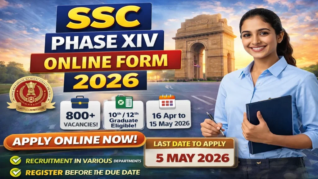 SSC Phase XIV Online Form 2026 (3003 Posts)